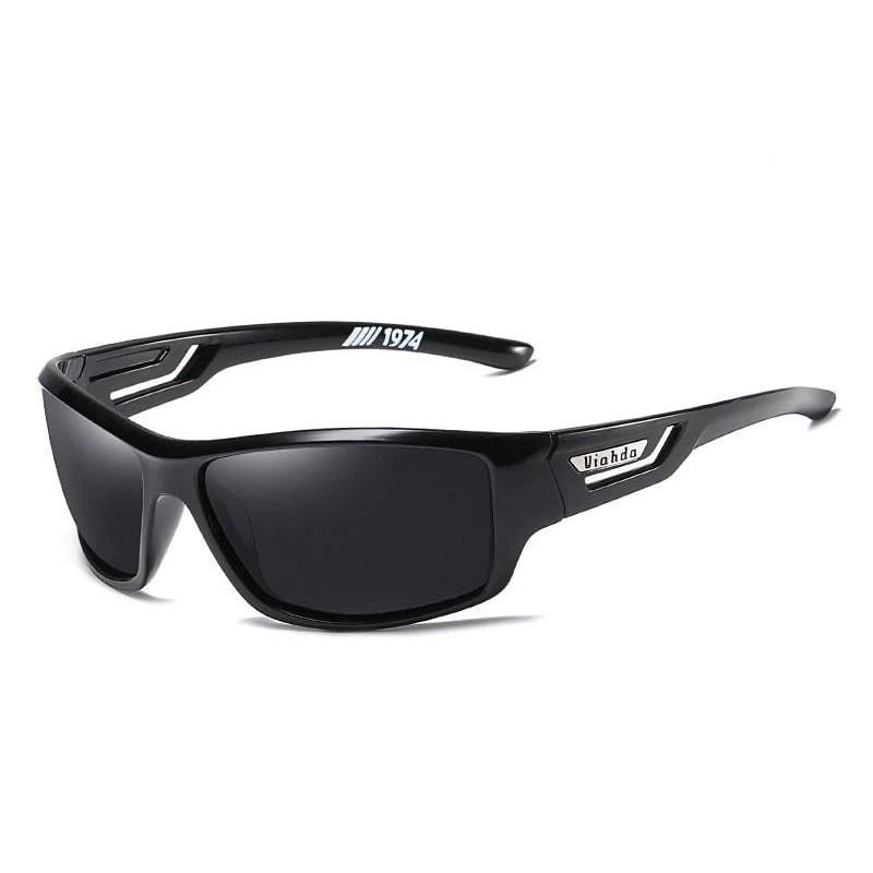 Wrap Around Polarized Sports Sunglasses with UV 400 Protection and Lightweight Plastic Frame - Image 3