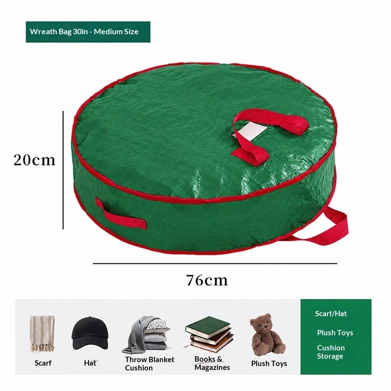 Wreath and Christmas Tree Storage Bag with Dual Zipper - Image 11