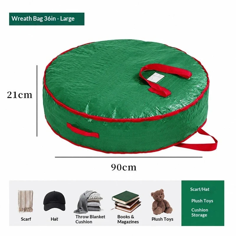 Wreath and Christmas Tree Storage Bag with Dual Zipper - Image 12