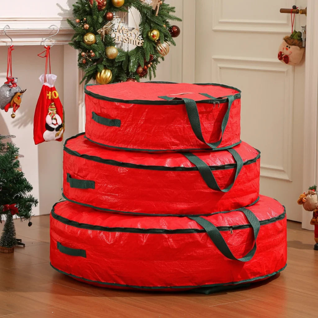 Wreath and Christmas Tree Storage Bag with Dual Zipper - Image 2